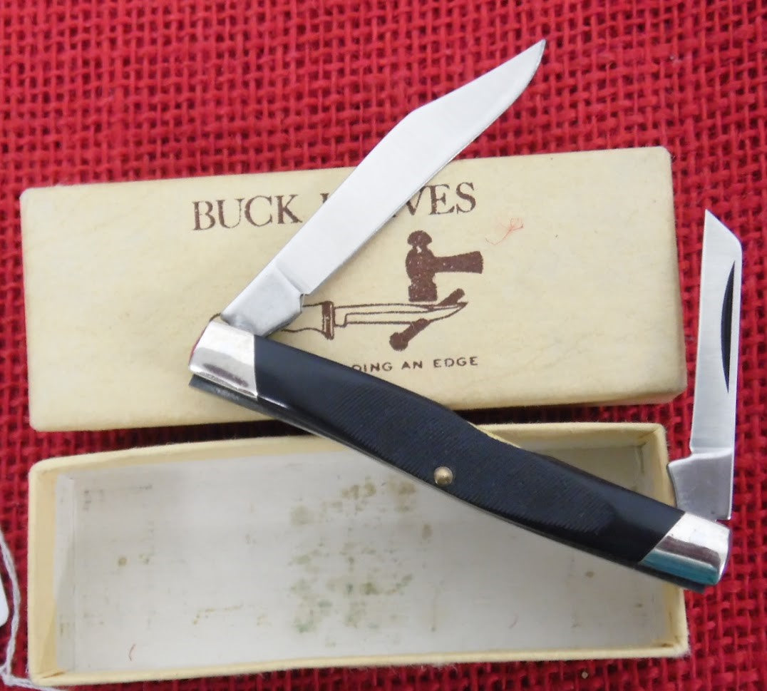 Buck 0305 305 Lancer Pocket Knife 1974-1985 Long Nail Pull 2 Scale 