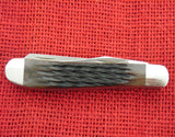 Buck 0312 312BB Mini Trapper Pocket Knife Brown Bone Handle USA Made 1990 UNUSED Lot#312-4