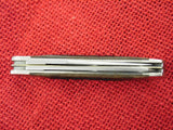 Buck 0312 312BB Mini Trapper Pocket Knife Brown Bone Handle USA Made 1990 UNUSED Lot#312-4
