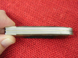 Buck 0312 312BB Mini Trapper Pocket Knife Brown Bone Handle USA Made 1990 UNUSED Lot#312-4