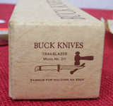 Buck 0317 317 Trailblazer Knife 1st Model 1972 Stamped on Backside of Blade USA In Box Lot#317-4