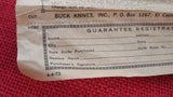 Buck 0317 317 Trailblazer Knife 1st Model 1972 Stamped on Backside of Blade USA In Box Lot#317-4