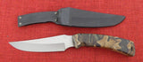 Buck 0470 470CM 470 Mentor Fixed Blade Knife USA Made 1999 Camo Rubber Handle 420HC Blade Lot#BU-195