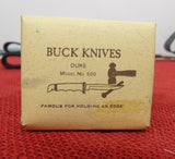 Buck 0500 500 Duke Folding Pocket Knife Early Model Micarta Handles 1978 USA Lot#500-32