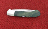 Remington R50032 Bullet Knife 2019 Buck Made 532 Bucklock Green Dymanlux Wood 420HC USA