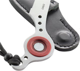 Columbia River CRKT 5030 Cling-On Ed Van Hoy Neck Knife Wharncliff Blade Leather Sheath