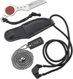 Columbia River CRKT 5030 Cling-On Ed Van Hoy Neck Knife Wharncliff Blade Leather Sheath