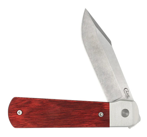 Case 50909 Longhouse CPM20CV Rosewood Front Flipper Aluminum Bolsters USA NEW