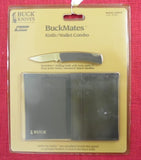 Buck 0529W1P 529 BuckMates BuckSkin Gent Knife and Amity Wallet Set Lizard Pattern USA 1988 Lot#529-1