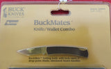 Buck 0529W1P 529 BuckMates BuckSkin Gent Knife and Amity Wallet Set Lizard Pattern USA 1988 Lot#529-1