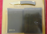 Buck 0529W1P 529 BuckMates BuckSkin Gent Knife and Amity Wallet Set Lizard Pattern USA 1988 Lot#529-1