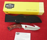 Buck 0536RWG 536 Open Season Guthook Skinner Fixed Blade Hunting Knife Dymondwood Rosewood USA 2018 Lot#BU-316