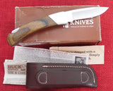Buck 0550 550 King Charles Knife like 500 Duke with NO Back Bolster RARE 1992 USA Made IN BOX Lot#500-27