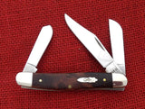Case 64065 Stockman Knife Brown Maple Burlwood Stainless 7347 SS