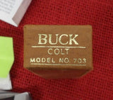 Buck 0703 703 Colt Wood Handle Pocket Knife 3 Blade USA Made Brown Box Lot#703-16