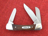 Buck 0703 703 Colt Wood Handle Pocket Knife 3 Blade USA Made Brown Box Lot#703-16