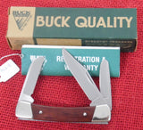 Buck 0703 703 Colt RARE w/ 704 Blade Wood Handle Pocket Knife 3 Blade 420HC USA Made 1998 Lot#703-8