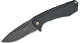 Buck 0713CPS Ruckus D2 Drop Point Flipper Knife Framelock Stonewashed