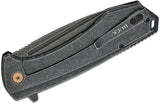 Buck 0713CPS Ruckus D2 Drop Point Flipper Knife Framelock Stonewashed