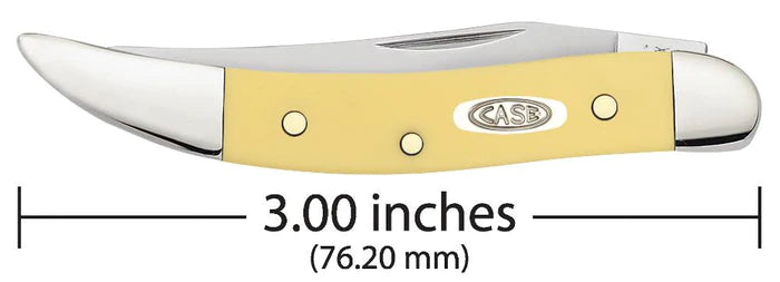 Case 81095 Small Texas Toothpick Yellow Synthetic Knife 310096 SS USA –  OzarkCutlery