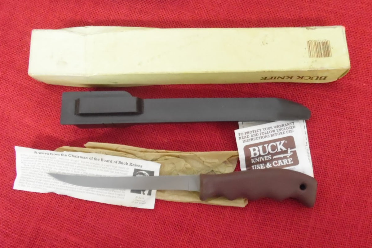 Buck 0123 123 LakeMate Fillet Knife Pre 1986 Leather Sheath