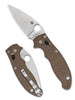 Spyderco C101MPCW2 Manix 2 Knife Brown Canvas Micarta Cru-Wear CruWear Ball Bearing Lock USA