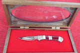 Buck 0532PESLE 523PESLE 532 Michael Prater Bucklock Knife Painted Pony #46/100 USA 2011 Pearl/Bloody Jasper Handle Lot#532-93
