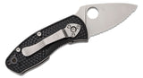 Spyderco C148PBK Ambitious Lightweight Knife Black FRN Plain Edge