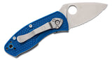 Spyderco C148SBL Ambitious Lightweight Knife Blue FRN S35VN Serrated SpyderEdge