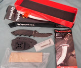 Spyderco FB29GPSBBK Pygmy Warrior Knife Black Plain and Serrated Double Edge Blade G10 Handles NEW