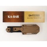 Becker Knife by Ka-Bar BK19 Nessnuk Tan 1095 Fixed Blade