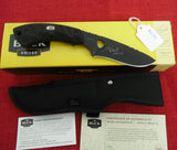 Buck 0536BKSSH 536 Open Season Black Dymalux Skinner Knife 2020 President's Tour #99/115 Hand Sigend CJ Lot#BU-115