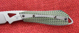 Buck 0017GRS 017 Thorn Fixed Blade Knife Green/Black G10 Bead Blasted 420HC USA 2015 Lot#BU-394