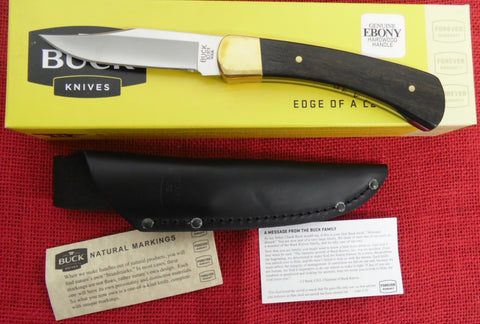 Buck 0101BRS 101 Fixed 110 Hunter Knife  420HC Leather Sheath USA Made 2021 Dymondwood Handle Lot#BU-253