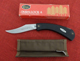 Case Dura Lock A Lock Blade Folding Knife 5 1/4" 1983 Graphite Handles Shoulderless Grind