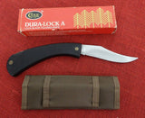 Case Dura Lock A Lock Blade Folding Knife 5 1/4" 1983 Graphite Handles Shoulderless Grind