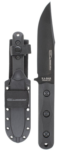 EK Knife by Ka-Bar Knives EK50 Commando Short Bowie Clip Point 1095 Steel USA MOLLE