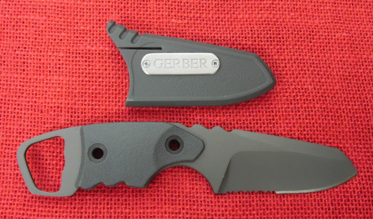 Gerber 30000176 Epic Fixed Blade Knife Serrated Stainless Blade Zytel OzarkCutlery