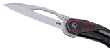 Columbia River CRKT 5702 Nucleus Frame Lock Flipper Knife Red & Black G10 Princeton Wong