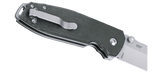 Columbia River CRKT 2495GR Squid XM Button Lock Knife D2 Green Burlap Micarta Lucas Burnley