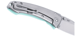 Columbia River CRKT 2522B Tuna Compact Frame Lock Knife Aqua Blue G10 Lucas Burnley