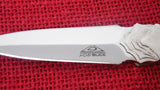 Buck 0205 205 Koji Hara Dagger "Stone-Step" Handle w/ Burlwood Inserts ATS-34 Fixed Blade Knife USA Lot#SB-koji