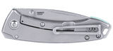 Columbia River CRKT 2522B Tuna Compact Frame Lock Knife Aqua Blue G10 Lucas Burnley