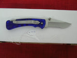 Buck 0442FX 442FX 442 Bucklite Clear Dark Blue Folding Pocket Knife Lockback USA Made 2000 Lot#LT-19