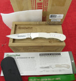 Remington R50033 Silver Bullet Knife 2019 Buck Made 532 Bucklock Ivory Paper Micarta 420HC USA Lot#BU-297