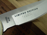 Remington R50033 Silver Bullet Knife 2019 Buck Made 532 Bucklock Ivory Paper Micarta 420HC USA Lot#BU-297
