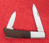 Gerber 7621 250B Silver Knight Knife 1982-1993 Wood Handle 2 Blade Japan Lot#MK-49