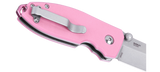 Columbia River CRKT 2474P Small Squid Button Lock Knife Rose Quartz (Pink) G10 Lucas Burnley