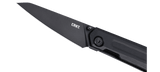 Columbia River CRKT 2670 Straight Frame Lock Knife Black D2 Blade G10 Handle TJ Schwarz