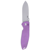 Columbia River CRKT 2495P Squid XM Button Lock Knife Purple G10 Lucas Burnley